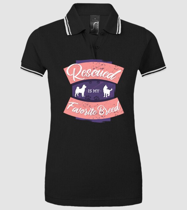 Rasa mea preferată este cea adoptată model negru pe tricou