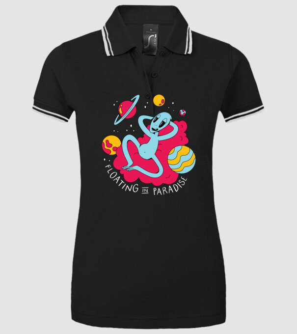 Alien Chill model negru pe tricou