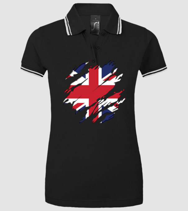 UK Steagul Regatului Unit model negru pe tricou