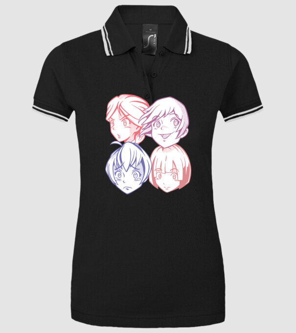Expresii Anime model negru pe tricou