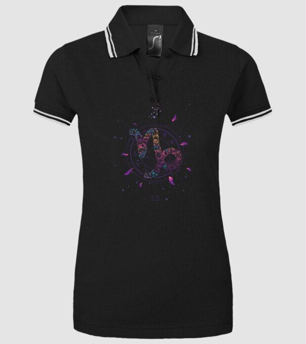 Capricorn Zodiac model negru pe tricou