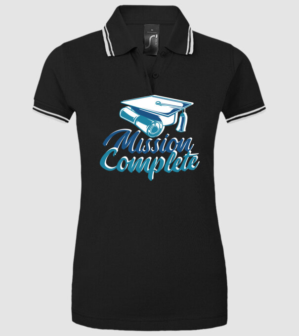 Absolvire cu succes model negru pe tricou