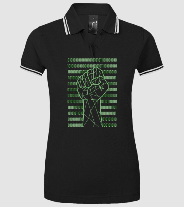 Pumn binar model negru pe tricou