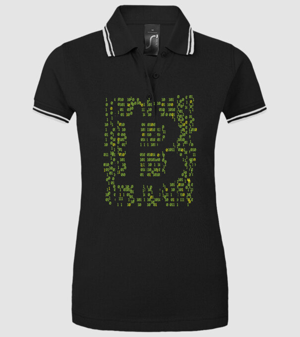 Bitcoin Matrice model negru pe tricou