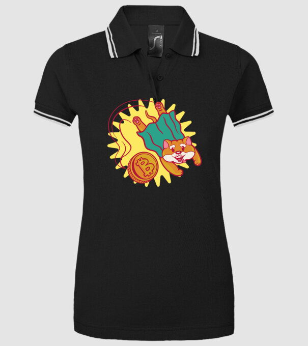 Bitcoin Vs Doge model negru pe tricou