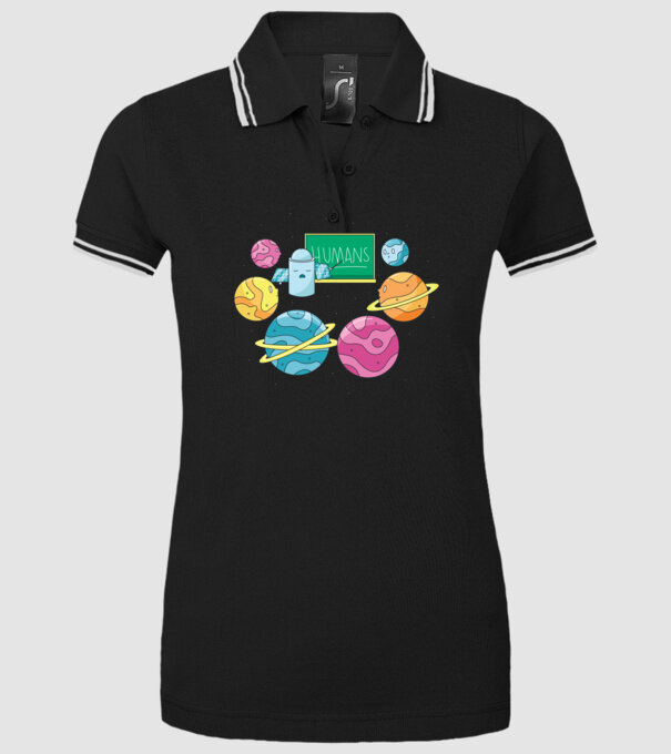 Învățarea planetelor model negru pe tricou