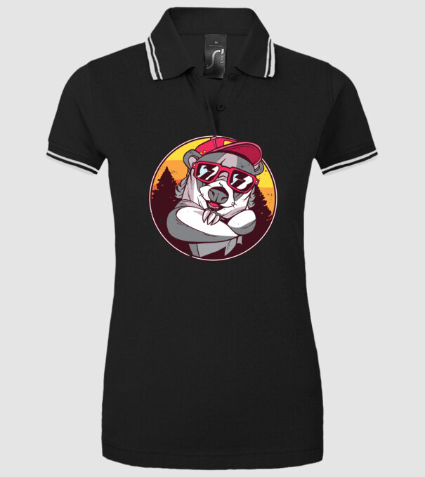 Bursuc model negru pe tricou