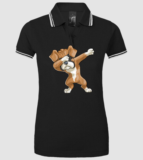 Boxer dab model negru pe tricou