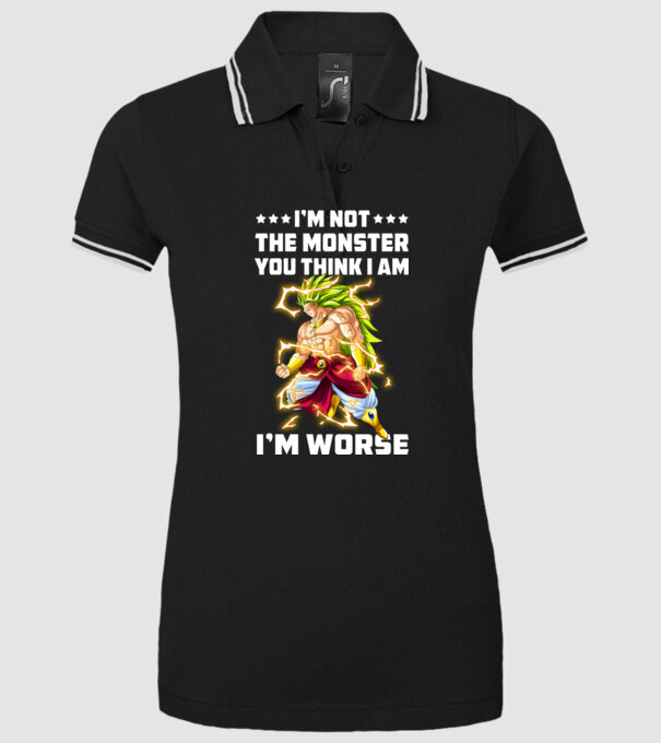 Brolly monster Dragonball model negru pe tricou