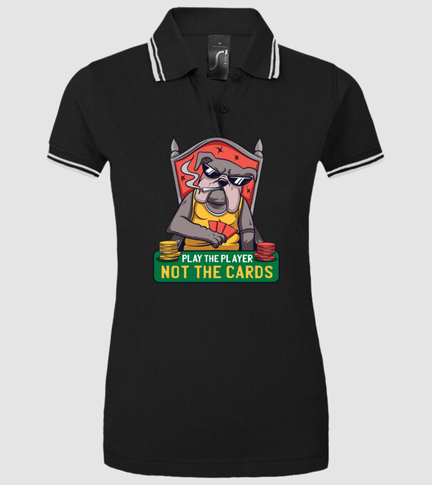 Bulldog Poker model negru pe tricou