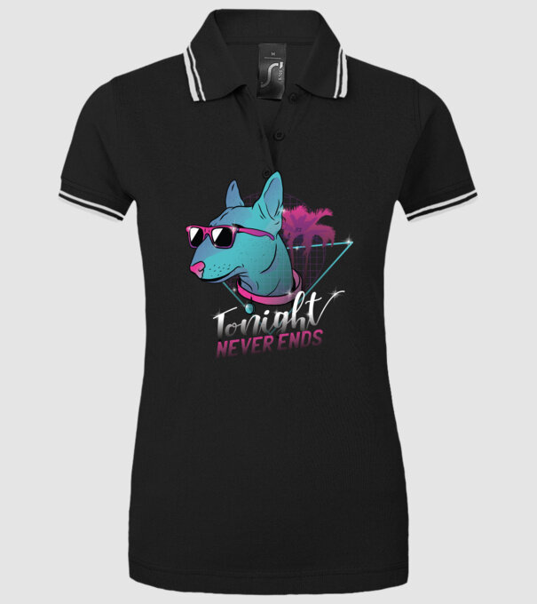 Bullterrier Neon Retro tricou amuzant model negru pe tricou