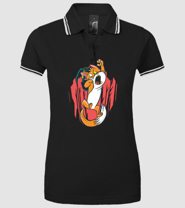 Pisică Vrăjitoare model negru pe tricou