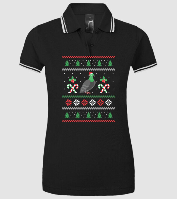tricou cu Porumbel pulovăr urât model negru pe tricou
