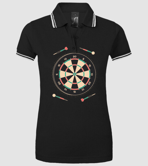 Tablă Darts model negru pe tricou