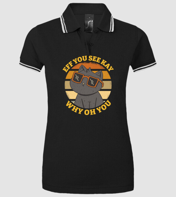 Eff You See Kay Why Oh You model negru pe tricou