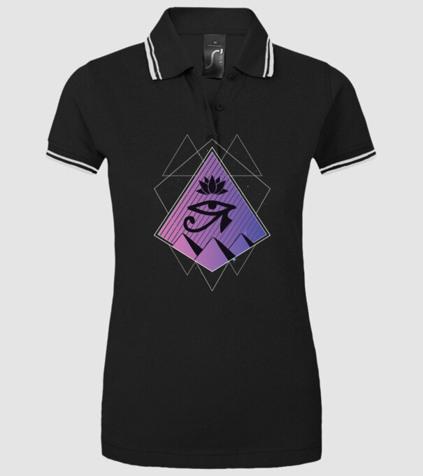 Egipt simbol geometric model negru pe tricou