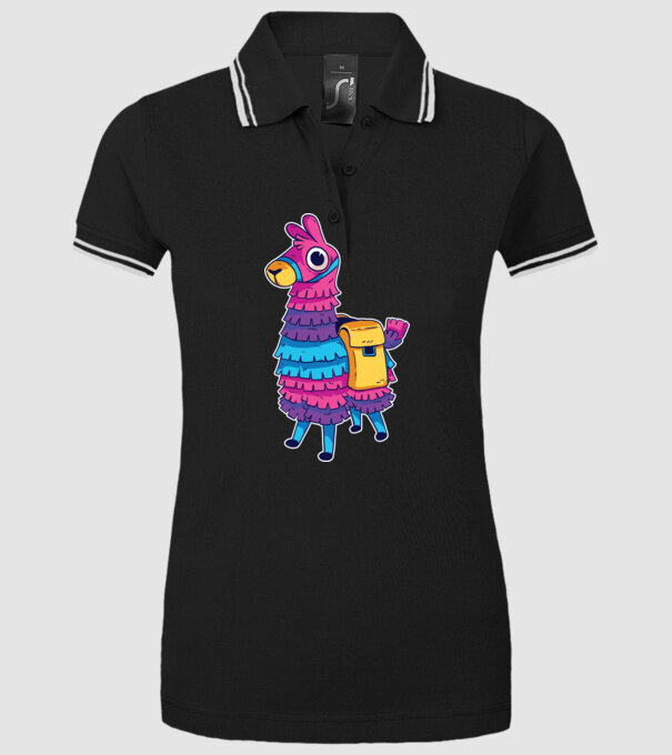 Fortnite LLama - Tricou gamer cu lama model negru pe tricou