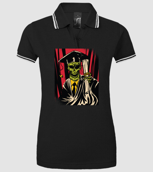 Proaspăt absolvent Absolvire model negru pe tricou