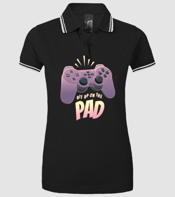 Gamer Controler model negru pe tricou
