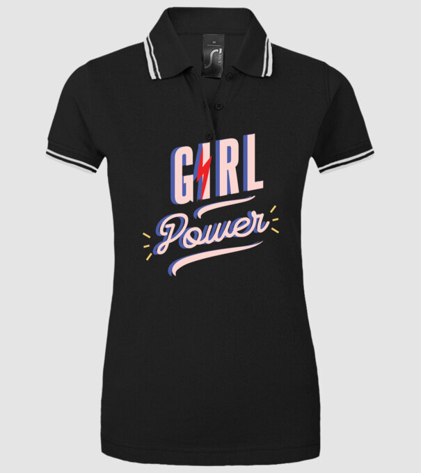 Girl Power de Ziua Femeii model negru pe tricou