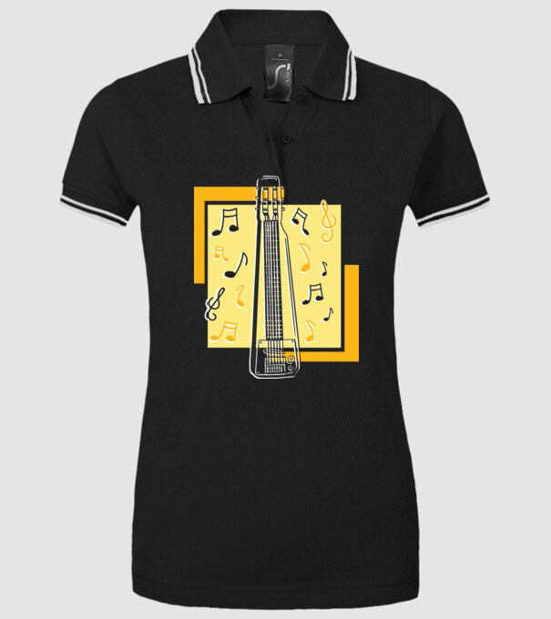 Tricou chitarist model negru pe tricou