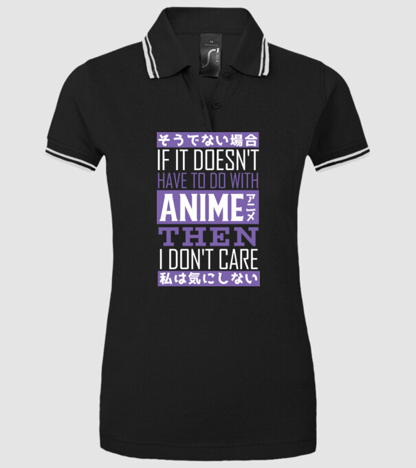 Dacă nu are nimic de-a face cu Anime, nu-mi pasă model negru pe tricou