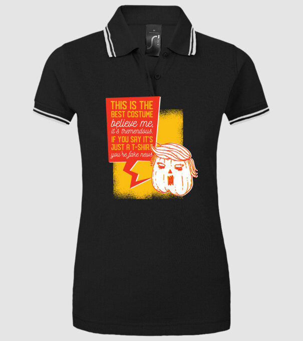 Halloween Trump cap de dovleac model negru pe tricou