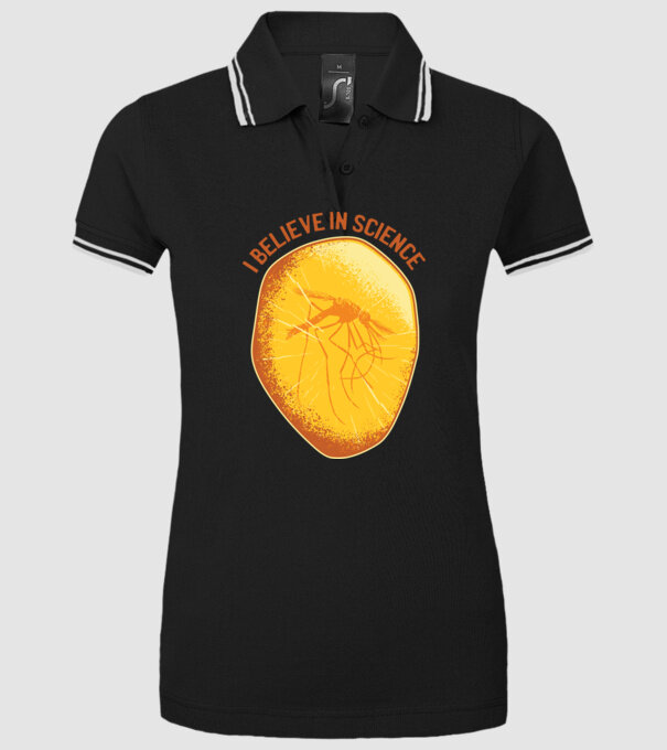 Cred în știință model negru pe tricou