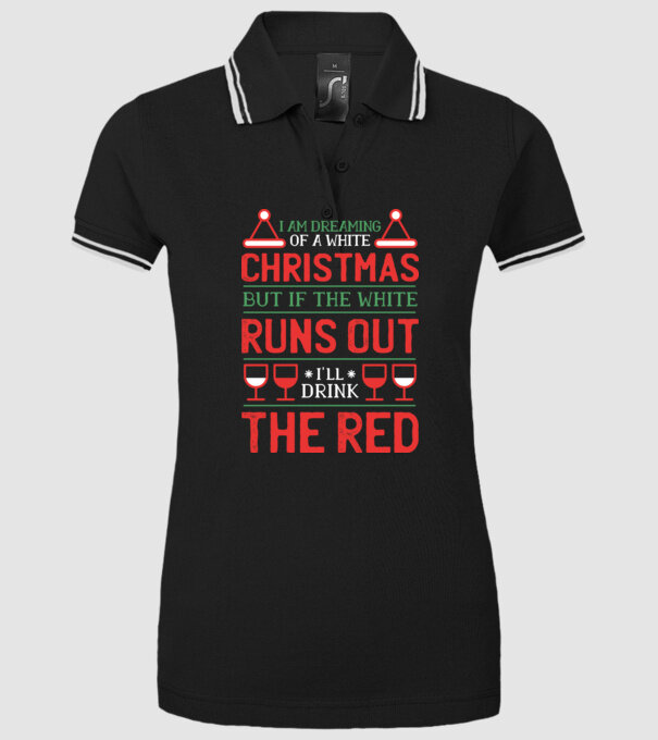 I am dreaming of a white Christmas model negru pe tricou