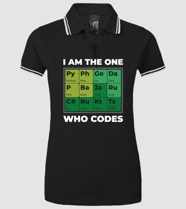 I am the one who codes tricou amuzant programator model negru pe tricou