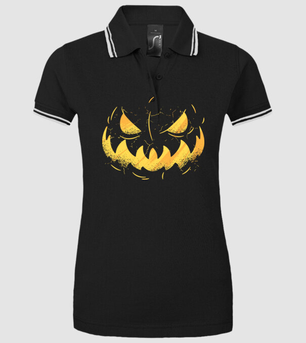 dovleac înfricoșător Halloween model negru pe tricou