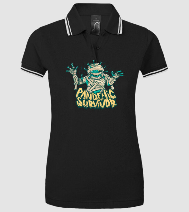 Supraviețuitorul epidemiei model negru pe tricou