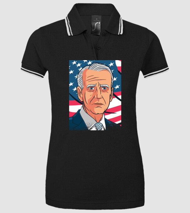 Joe Biden USA model negru pe tricou