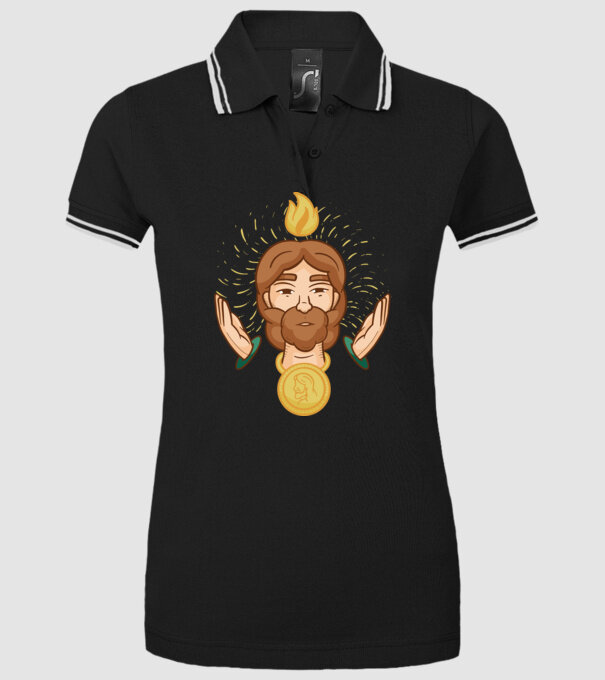 Apostolul Iuda model negru pe tricou