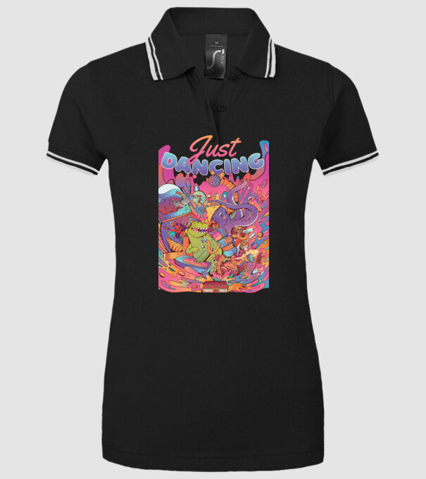 Just Dancing Fulgi de cereale model negru pe tricou