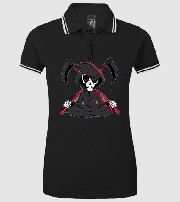Moartea - Grim Reaper model negru pe tricou