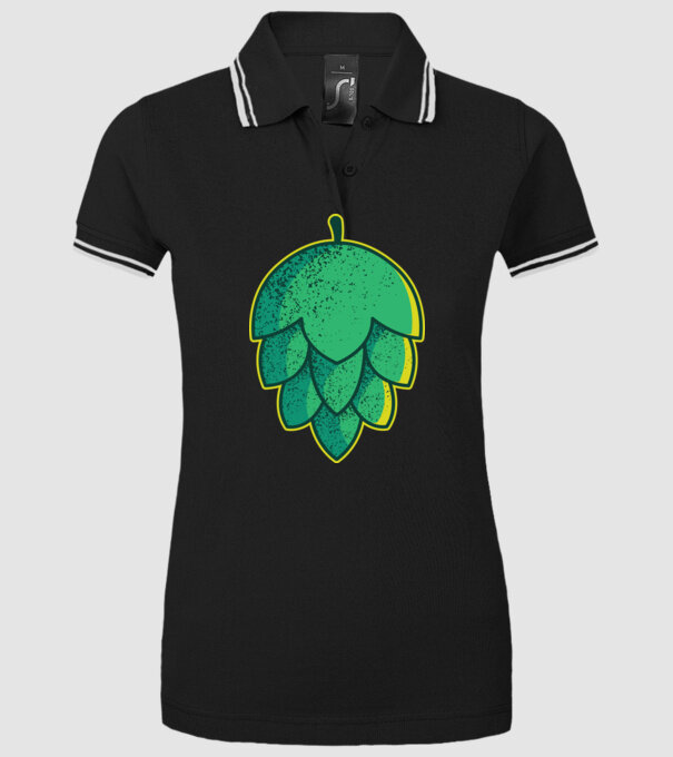 Tricou cu bere de Hamei model negru pe tricou