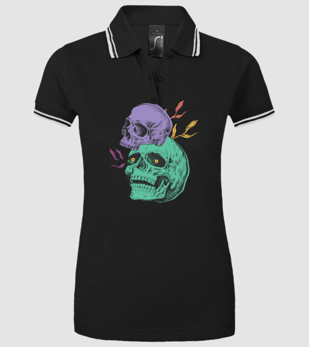 Cranii model negru pe tricou