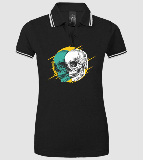 Cranii model negru pe tricou