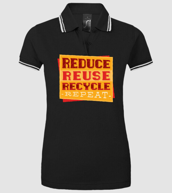 Protecția mediului model negru pe tricou
