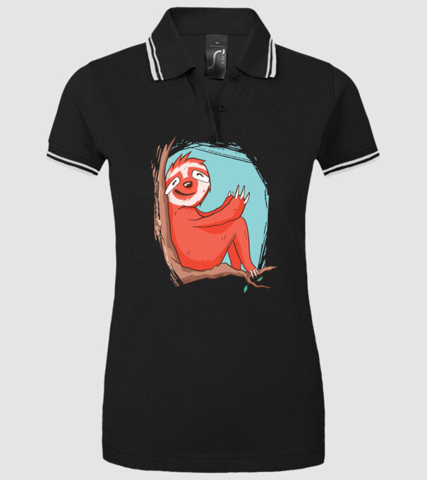 Leneș model negru pe tricou