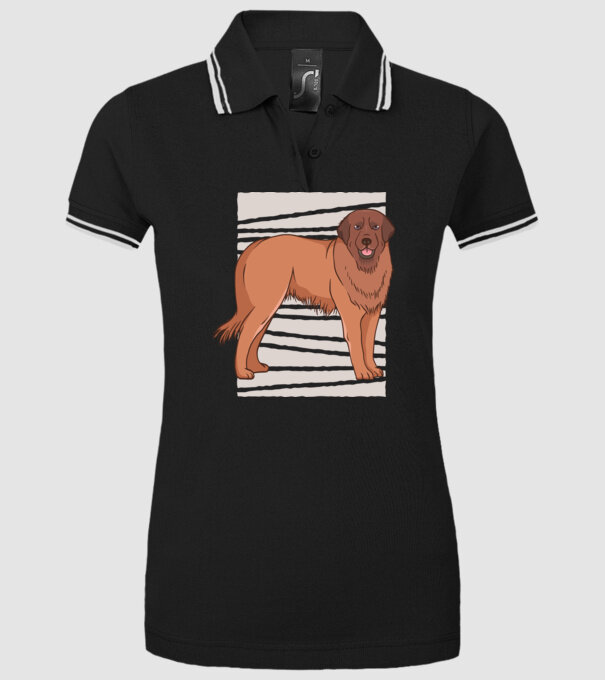 Câine ciobănesc Leonberg model negru pe tricou