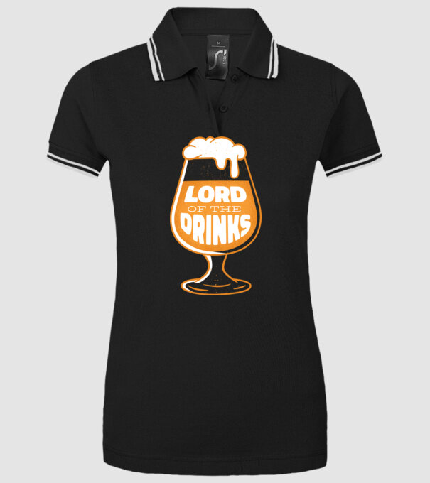 Lord of the Drinks Bere model negru pe tricou