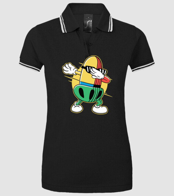 Ghindă DAB cărți de joc maghiare model negru pe tricou