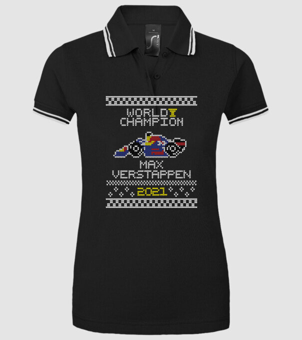 Max Verstappen campion mondial Formula 1 model negru pe tricou