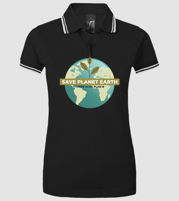 Să salvăm Pământul, nu există o altă planetă model negru pe tricou