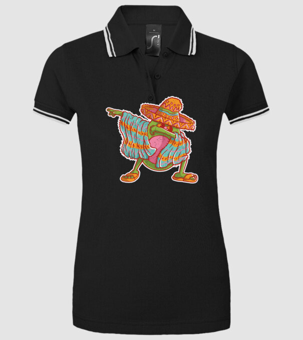 Avocado mexican DAB model negru pe tricou