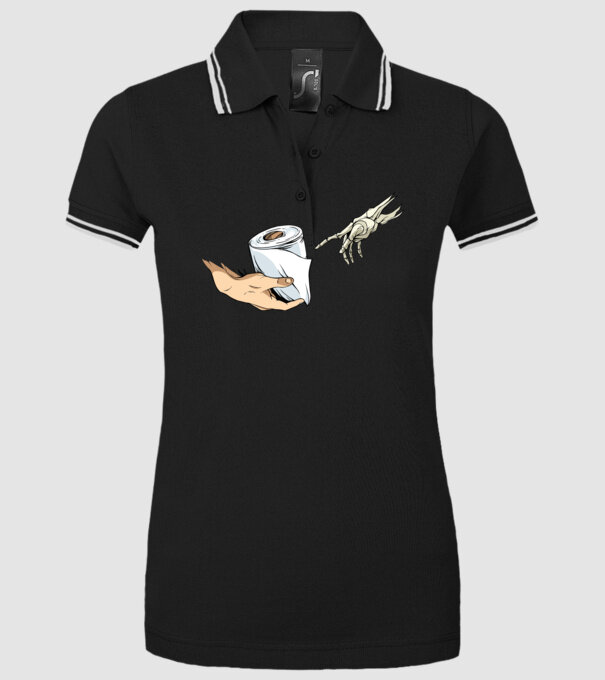 Michelangelo coronavirus hârtie igienică model negru pe tricou