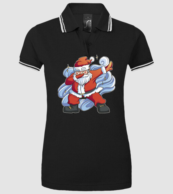 Moș Crăciun DAB pentru Crăciun model negru pe tricou