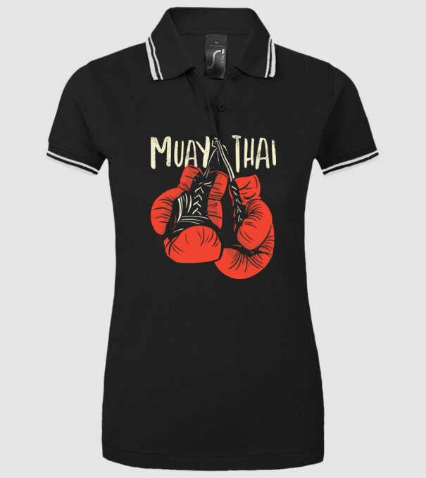 Muay Thai model negru pe tricou